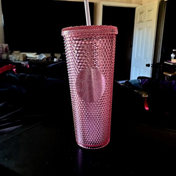 COPY - NWT, STARBUCKS THAILAND 2022 CRYSTAL PINK STUDDED CUP. - Picture 2 of 2